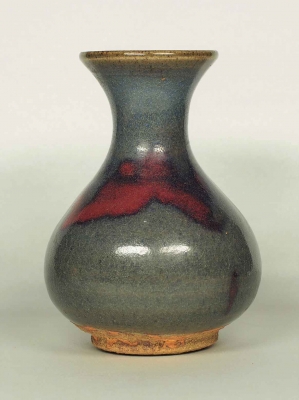 Yuhuchun Vase with Red Splash