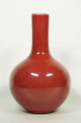 Bottle-Form Crackled Vase