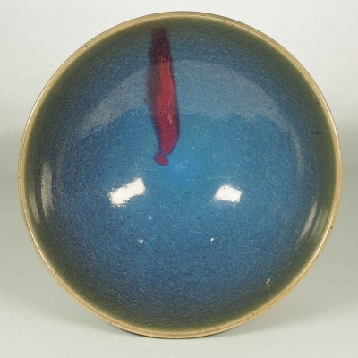 Bowl with Red Splash