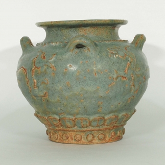 Jar with Dragon and Winged Qilin Design